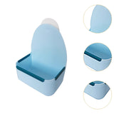 Maxbell Rabbit Hay Feeder Bin Feeder Grass Frame Rack for Rabbit Hedgehog Chinchilla Blue