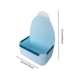 Maxbell Rabbit Hay Feeder Bin Feeder Grass Frame Rack for Rabbit Hedgehog Chinchilla Blue