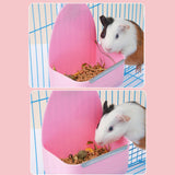 Maxbell Rabbit Cage Hanging Food Bowl Practical Feeding Basin for Hamster Guinea Pig Pink