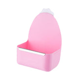 Maxbell Rabbit Cage Hanging Food Bowl Practical Feeding Basin for Hamster Guinea Pig Pink