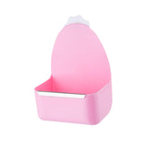 Maxbell Rabbit Cage Hanging Food Bowl Practical Feeding Basin for Hamster Guinea Pig Pink