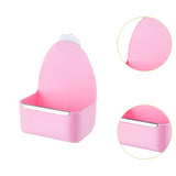 Maxbell Rabbit Cage Hanging Food Bowl Practical Feeding Basin for Hamster Guinea Pig Pink