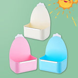 Maxbell Rabbit Cage Hanging Food Bowl Practical Feeding Basin for Hamster Guinea Pig Pink