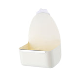 Maxbell Rabbit Cage Hanging Food Bowl Practical Feeding Basin for Hamster Guinea Pig White