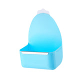 Maxbell Rabbit Cage Hanging Food Bowl Practical Feeding Basin for Hamster Guinea Pig Blue