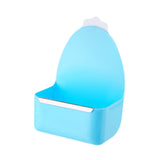 Maxbell Rabbit Cage Hanging Food Bowl Practical Feeding Basin for Hamster Guinea Pig Blue