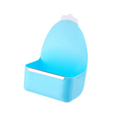 Maxbell Rabbit Cage Hanging Food Bowl Practical Feeding Basin for Hamster Guinea Pig Blue