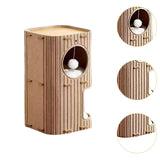 Maxbell Cat House Covered Tunnel Condo Indoor Outdoor Cats Pet 2 Storey Cat Bed Cave Camel