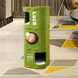 Maxbell 3 Storey Cat Bed Cave Covered Tunnel Condo Indoor Outdoor Cats Pet Cat House Green