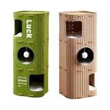 Maxbell 3 Storey Cat Bed Cave Covered Tunnel Condo Indoor Outdoor Cats Pet Cat House Green