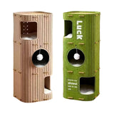 Maxbell 3 Storey Cat Bed Cave Covered Tunnel Condo Indoor Outdoor Cats Pet Cat House Green