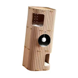 Maxbell 3 Storey Cat Bed Cave Covered Tunnel Condo Indoor Outdoor Cats Pet Cat House Camel