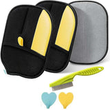 Maxbell 2Pcs Pet Hair Remover Gloves Reusable for Horse Shedding Long and Short Hair