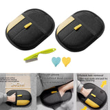 Maxbell 2Pcs Pet Hair Remover Gloves Reusable for Horse Shedding Long and Short Hair