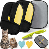 Maxbell 2Pcs Pet Hair Remover Gloves Reusable for Horse Shedding Long and Short Hair