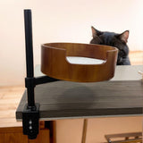 Maxbell Cat Bed Desk Elevated Modern Kitten Furniture for Office Home Computer Table