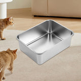 Maxbell Cat Litter Box Easy to Clean Cat Toilet Pet Supplies High Sided Cat Sand Box