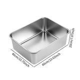 Maxbell Cat Litter Box Pet Supplies Kitten Toilet High Side Nonstick Pet Litter Tray L
