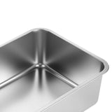 Maxbell Stainless Steel Litter Box Nonstick and 4 Anti Slip Pads