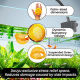 Maxbell Floating Betta Cave for Small Tropical Fishes Fishing Tank Accessory Guppies Yellow