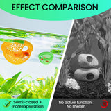 Maxbell Floating Betta Cave for Small Tropical Fishes Fishing Tank Accessory Guppies Yellow