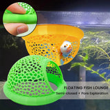 Maxbell Floating Betta Cave for Small Tropical Fishes Fishing Tank Accessory Guppies Green