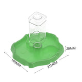 Maxbell Reptile Feeder Sturdy Gifts Reptile Food Dish for Lizard Reptiles Amphibians Dark Green