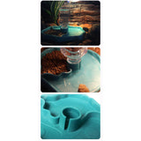 Maxbell Reptile Feeder Sturdy Gifts Reptile Food Dish for Lizard Reptiles Amphibians Dark Green