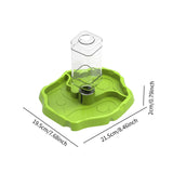 Maxbell Reptile Feeder Sturdy Gifts Reptile Food Dish for Lizard Reptiles Amphibians Grass Green