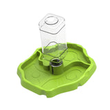 Maxbell Reptile Feeder Sturdy Gifts Reptile Food Dish for Lizard Reptiles Amphibians Grass Green