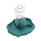 Maxbell Reptile Waterer Turtle Food and Water Bowl Automatic Feeder Reptile Drinking Blue