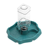 Maxbell Reptile Waterer Turtle Food and Water Bowl Automatic Feeder Reptile Drinking Blue