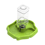 Maxbell Reptile Waterer Turtle Food and Water Bowl Automatic Feeder Reptile Drinking Fruit Green