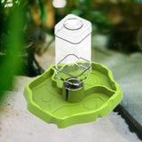 Maxbell Reptile Waterer Turtle Food and Water Bowl Automatic Feeder Reptile Drinking Fruit Green