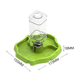 Maxbell Reptile Waterer Turtle Food and Water Bowl Automatic Feeder Reptile Drinking Fruit Green