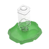 Maxbell Reptile Waterer Turtle Food and Water Bowl Automatic Feeder Reptile Drinking Green