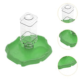 Maxbell Reptile Waterer Turtle Food and Water Bowl Automatic Feeder Reptile Drinking Green