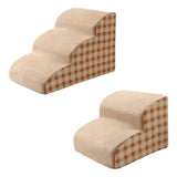 Maxbell Dog Steps Comfortable Dog Stairs Ramp for High Bed Couch Small Dogs and Cats 2 Steps