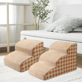 Maxbell Dog Steps Comfortable Dog Stairs Ramp for High Bed Couch Small Dogs and Cats 2 Steps