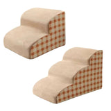 Maxbell Dog Steps Comfortable Dog Stairs Ramp for High Bed Couch Small Dogs and Cats 2 Steps