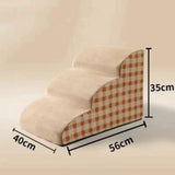 Maxbell Dog Steps Comfortable Dog Stairs Ramp for High Bed Couch Small Dogs and Cats 3 Steps