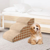 Maxbell Dog Steps Comfortable Dog Stairs Ramp for High Bed Couch Small Dogs and Cats 3 Steps