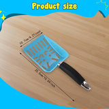 Maxbell Cat Litter Scoop Practical Pet Accessories Easy to Clean Sturdy Mesh Scooper Blue