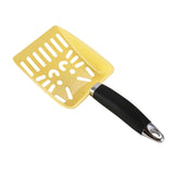 Maxbell Cat Litter Scoop Practical Pet Accessories Easy to Clean Sturdy Mesh Scooper Yellow