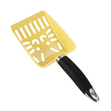 Maxbell Cat Litter Scoop Practical Pet Accessories Easy to Clean Sturdy Mesh Scooper Yellow