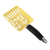 Maxbell Cat Litter Scoop Practical Pet Accessories Easy to Clean Sturdy Mesh Scooper Yellow