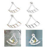 Maxbell Small Animal Quiet Running Wheel Clear Bird Toy for Hamsters Birds Cockatiel S Wood Stick