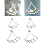 Maxbell Small Animal Quiet Running Wheel Clear Bird Toy for Hamsters Birds Cockatiel S Wood Stick