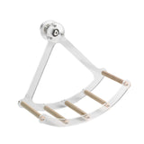 Maxbell Small Animal Quiet Running Wheel Clear Bird Toy for Hamsters Birds Cockatiel S Wood Stick