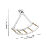 Maxbell Small Animal Quiet Running Wheel Clear Bird Toy for Hamsters Birds Cockatiel S Wood Stick